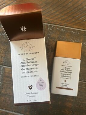 Drunk Elephant D-Bronzi Anti-Pollution Bronzing Drops with Peptides!!!